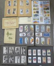 A collection of cigarette cards albums including John Player, Wills, etc. (7)