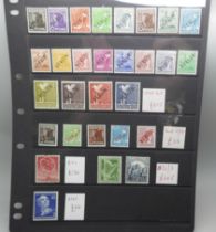 Stamps; early mint Berlin stamps on stock card, catalogued at over £900