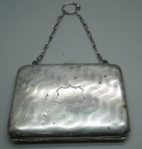 A silver purse, Birmingham 1938