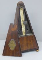 A Maelzel metronome, lacking catch and base a/f