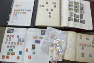 A box of stamps, covers, etc., loose and in albums