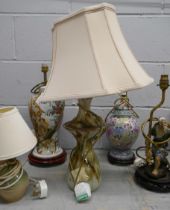Five table lamps **PLEASE NOTE THIS LOT IS NOT ELIGIBLE FOR POSTING AND PACKING**