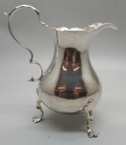 A George II silver jug, London 1758, 58g