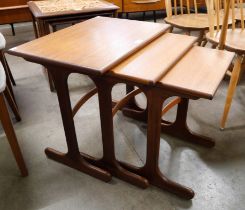 A G-Plan Fresco teak nest of tables