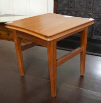 A small teak occasional table