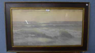 An Ed. Mandon marine scene print, framed