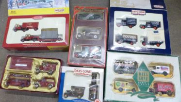 Model vehicles including Trackside, Pickfords, Matchbox, six sets, boxed