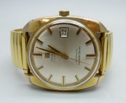 A Tissot Visodate Seastar Seven gold plated wristwatch with automatic movement