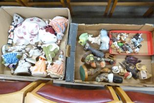 A box of figures of ladies and a box of small collectable animals **PLEASE NOTE THIS LOT IS NOT