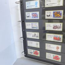 Stamps; an album of GB post and go labels and packs, (face value exceeds £190)