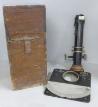 An Air Ministry Tail Drift Sight, W. Ottway & Co., cased, dated 1939