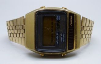 A vintage Seiko LCD quartz LC wristwatch, A159-5009-G