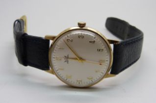 A 9ct gold Astral dress wristwatch