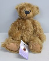 A limited edition, 1 of 4, Beani Bears mohair Teddy bear, Jessi