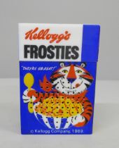 A late 1970s Kellogg's novelty Frosties/Ricicles portable radio