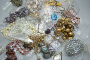 A quantity of necklaces and pendants