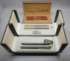 Three Élysée pen sets
