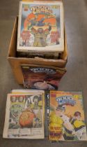A box of 1980s 2000AD comics **PLEASE NOTE THIS LOT IS NOT ELIGIBLE FOR POSTING AND PACKING**