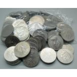 One hundred mixed commemorative crown coins