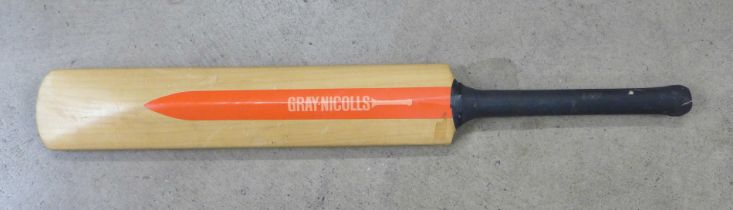 A Gray-Nicholls signed cricket bat from 1980 tour, Vivian Richards, Clive Lloyd, Malcolm Marshall,