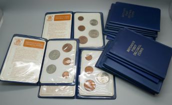 Twenty Britain's First Decimal Coin sets.