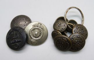A collection of uniform buttons