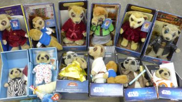 Meerkat toys and Ty baby Teddies