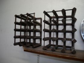 Two wine racks