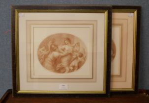 A pair of G.B. Cipriani prints, framed