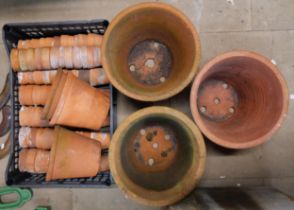 Assorted terracotta plant pots