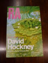 A David Hockney Royal Academy exhibition poster, The Arrival of Spring, Normandy 2020