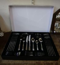 An Arthur Price Jesmond pattern six setting cutlery set with, boxed