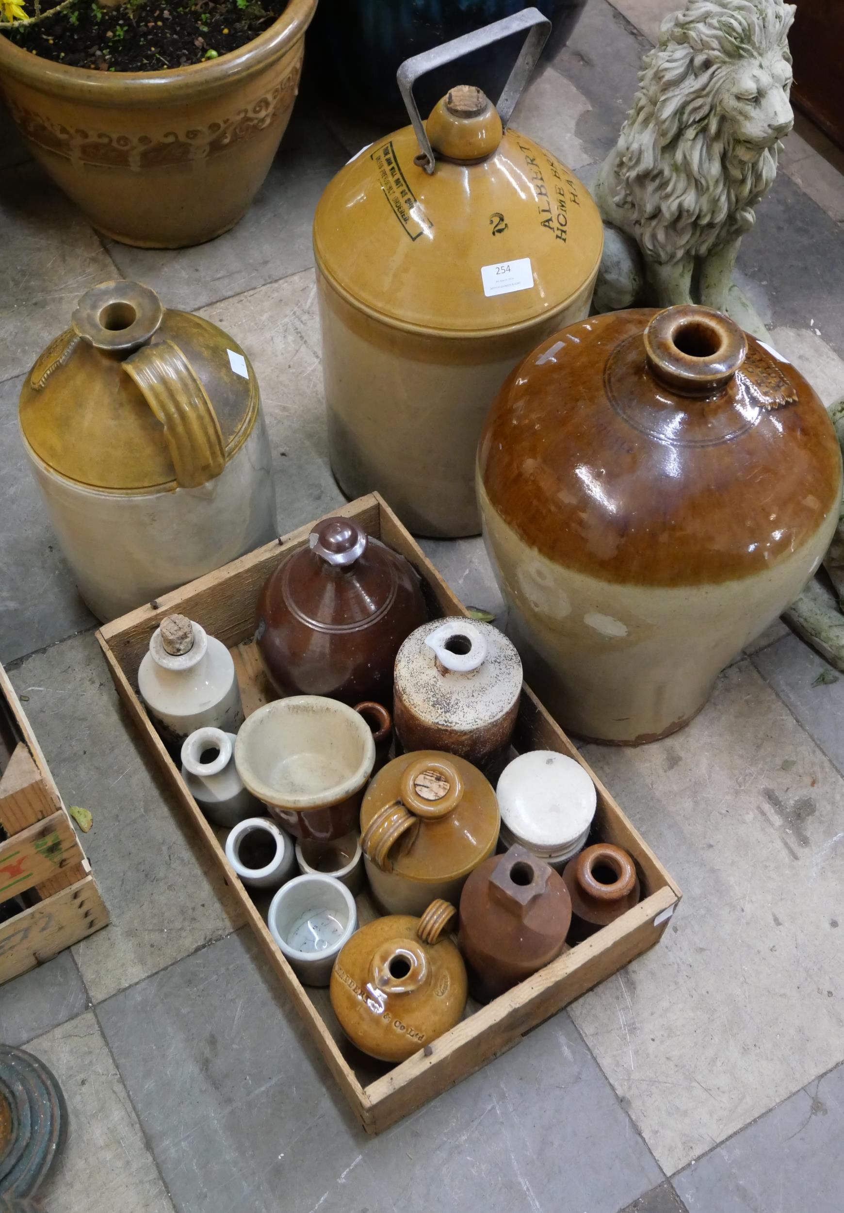 Assorted stoneware flagons and pots - Image 2 of 2