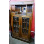 A Secessionist inlaid oak bookcase