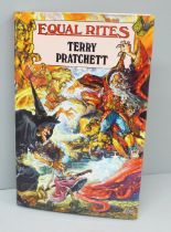 Terry Pratchett hard back first edition of the third book in the Discworld series, Equal Rites (