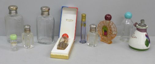 Ten perfume bottles including Bond Street by Yardley, boxed