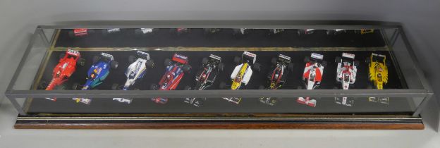 A cased set of ten model Formula 1 racing cars, 1:43 scale