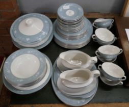 Royal Doulton Reflections dinner service, eight setting with three serving dishes, gravy boats, etc.