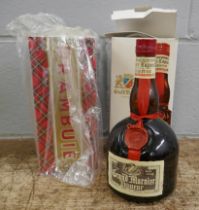 Two boxed bottles of spirits, Drambuie and Grand Marnier liqueur