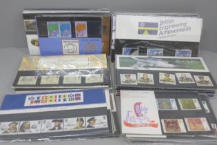 A box of eighty Royal Mail stamp presentation packs