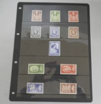 Stamps; Great Britain King Georve VI high value (unmounted mint) on stock sheet