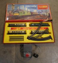 A Tri-ang Hornby RS.9 electric train set, boxed, box a/f and P4.5 power controller