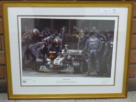 Formula 1, a limited edition print, Dark Angels, 127/500, signed by M.J. Thompson**PLEASE NOTE