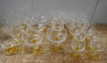 Theresienthal Pieroth Romer exclusive glasses (five sets, 29 in total) **PLEASE NOTE THIS LOT IS NOT