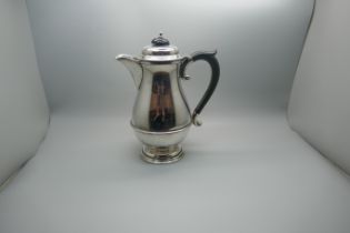 A silver water jug, Birmingham 1952, 375g