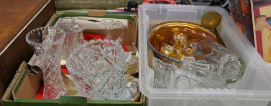 A collection of cut glass, a complete punch bowl set, etc. **PLEASE NOTE THIS LOT IS NOT ELIGIBLE
