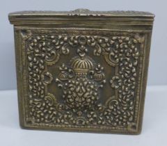 An antique Ottoman cartridge case