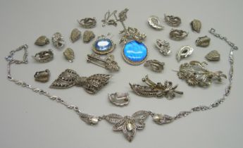 Marcasite set jewellery