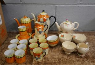 A Royal Cauldon tea for two tea set and two Art Deco coffee sets **PLEASE NOTE THIS LOT IS NOT