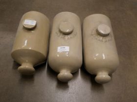Three hot water bottles **PLEASE NOTE THIS LOT IS NOT ELIGIBLE FOR POSTING AND PACKING**